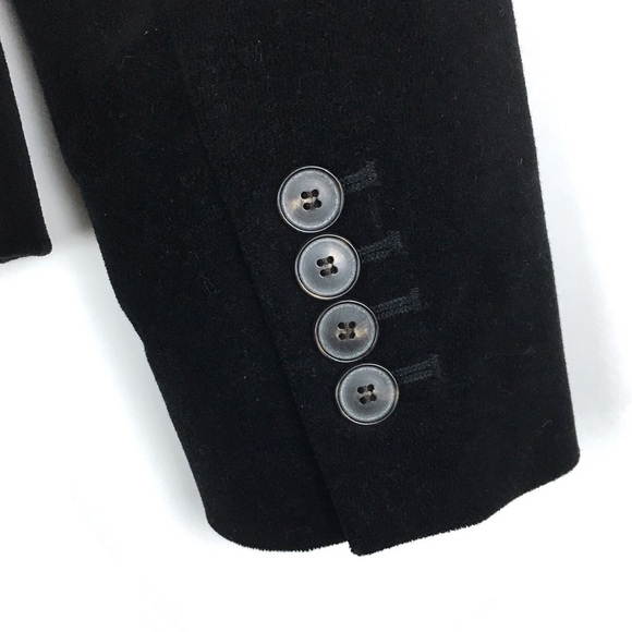 TALBOTS Jacket Blazer Kate Fit Velvet Black Stretch Equestrian Riding Size 2 - Picture 5 of 9